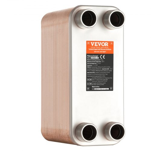 Heat Exchanger 5x 12 80 Plates Brazed Plate Heat Exchanger Copper316L