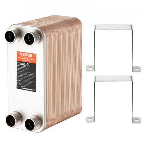 Heat Exchanger 5x 12 80 Plates Brazed Plate Heat Exchanger Copper316L