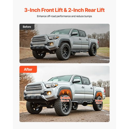 3 Inch Front and 2 Inch Rear Leveling Lift Kit for 20052021 2022 2023