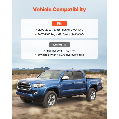 3 Inch Front and 2 Inch Rear Leveling Lift Kit for 20032022 Toyota 4Runner