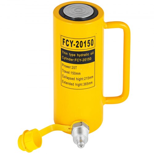 Hydraulic Cylinder Jack 20 Ton Solid Ram Hydraulic Cylinder 6 Inch Stroke