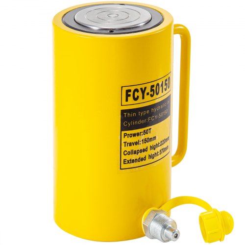 50T 6 Stroke Single Acting Hydraulic Cylinder Jack Ram – 80 MM