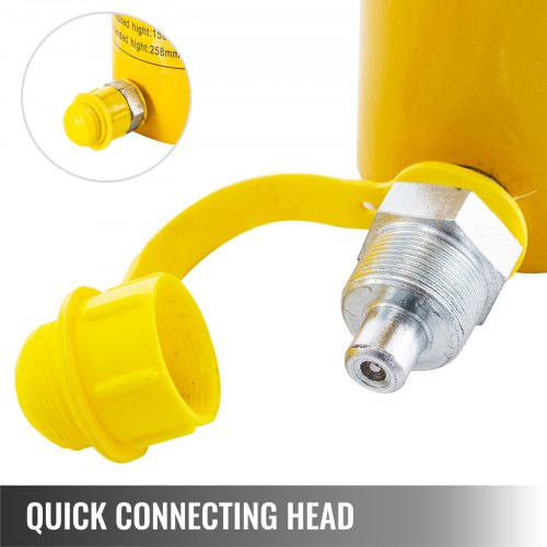 50T 6 Stroke Single Acting Hydraulic Cylinder Jack Ram – 80 MM
