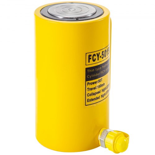 50T 6 Stroke Single Acting Hydraulic Cylinder Jack Ram – 80 MM
