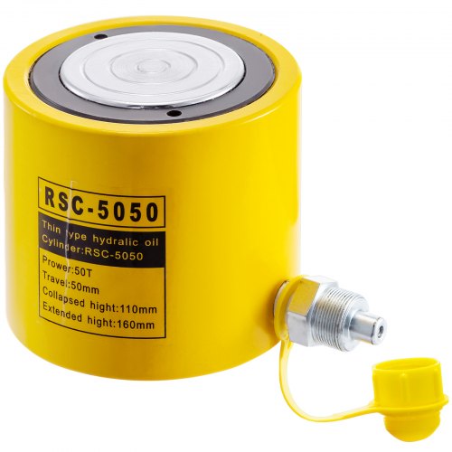 50T 2 Stroke Single Acting Hydraulic Cylinder Jack Ram – 80 MM