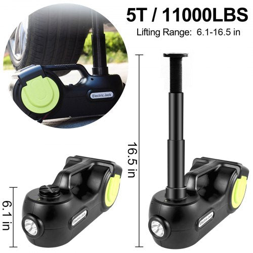 Electric Car Jack 5 Ton Car Jack Hydraulic with Electric Impact Wrench LED