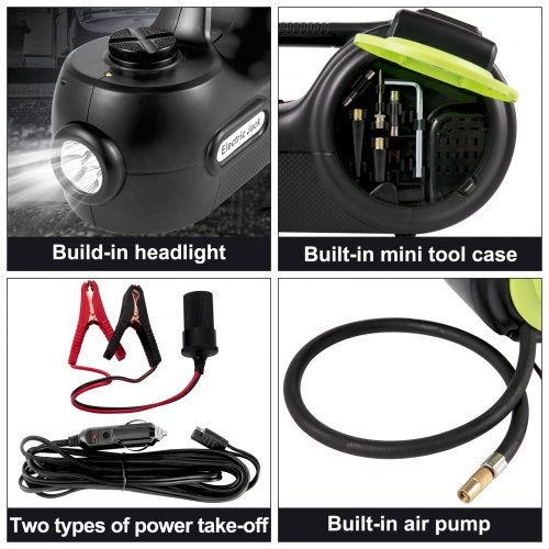 Electric Car Jack 5 Ton Car Jack Hydraulic with Electric Impact Wrench LED