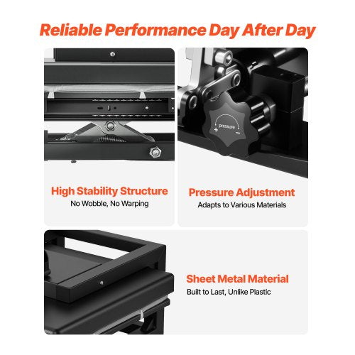 Heat Press Machine 15 x 15 inch 5in1 Multifunction Heat Up Fast and Even