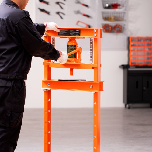 Hydraulic Shop Press 12 Ton HFrame Hydraulic GarageShop Floor Press
