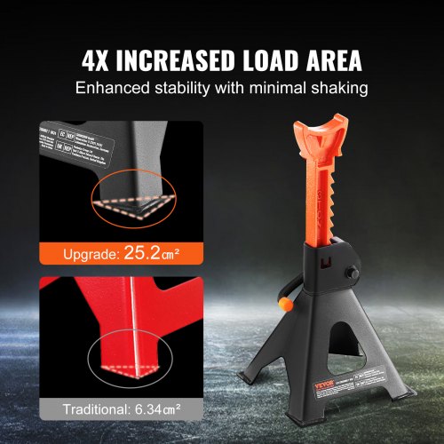 Jack Stands 3 Ton 6000 lbs Capacity Car Jack Stands 108163 inch