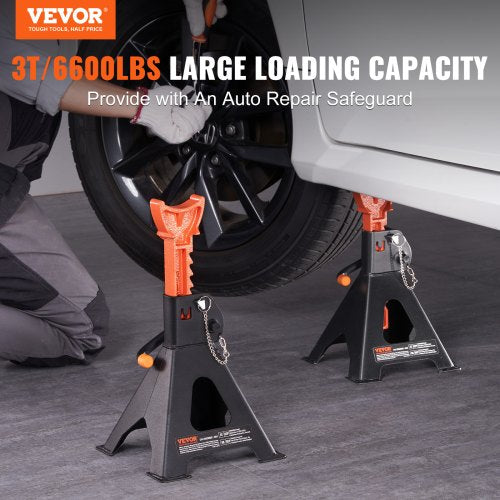 Jack Stands 3 Ton 6000 lbs Capacity Car Jack Stands Double Locking
