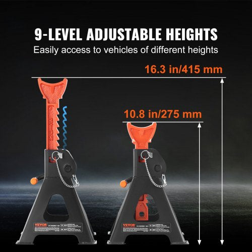 Jack Stands 3 Ton 6000 lbs Capacity Car Jack Stands Double Locking