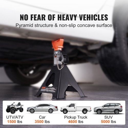 Jack Stands 3 Ton 6000 lbs Capacity Car Jack Stands Double Locking