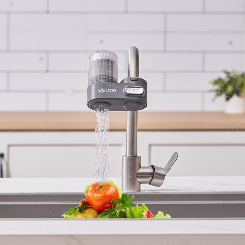 Faucet Mount Water Filter Vertical Water Purifier for Sink Tap Carbon