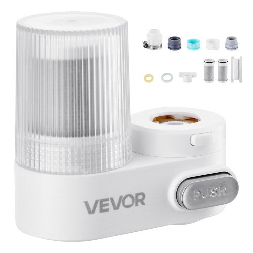 Faucet Mount Water Filter Vertical Water Purifier for Sink Tap Carbon