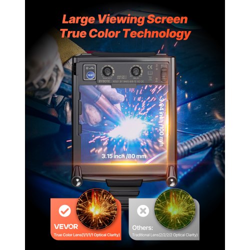Welding Helmet Auto Darkening 394 x 315 True Color Welding Hood