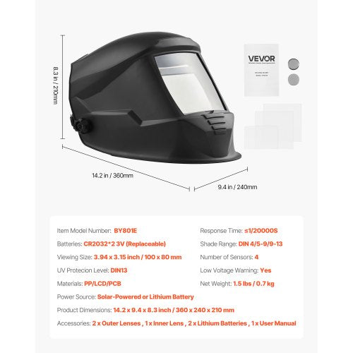 Welding Helmet Auto Darkening 394 x 315 True Color Welding Hood 1