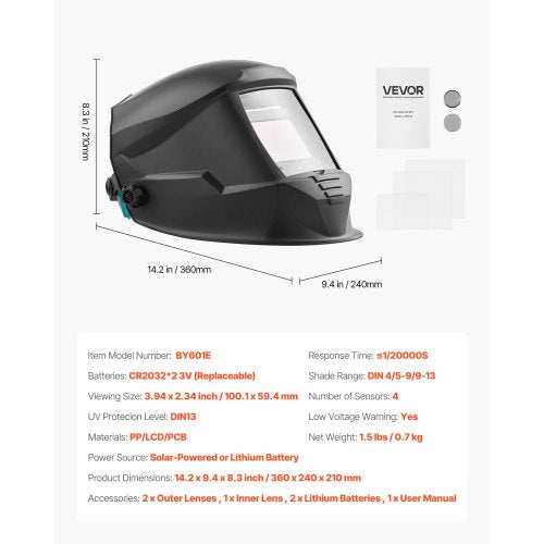 Welding Helmet Auto Darkening 394 x 234 True Color Welding Hood