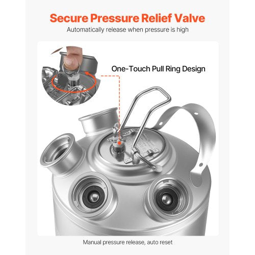 Cleaning Keg 5 Gallon19L Keg Line Cleaning Kit with 4 D Coupler