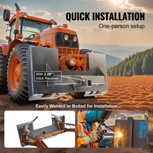 Skid Steer Attachment Plate 14 Thick Skid Steer Mount Plate with 228