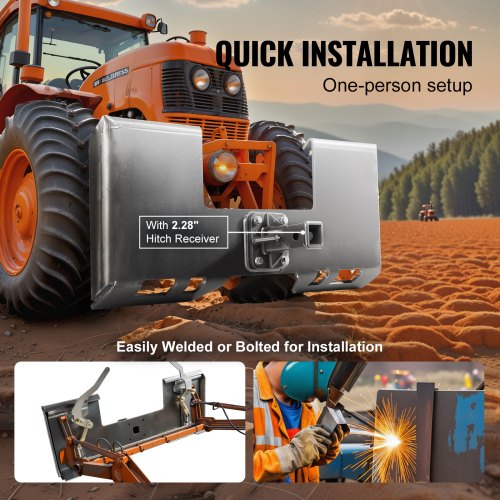 Skid Steer Attachment Plate 38 Skid Steer Mount Plate with 228 Hitch