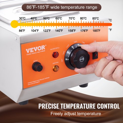 Chocolate Tempering Machine 9 Lbs 2 Tanks Chocolate Melting Pot with TEMP