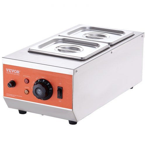 Chocolate Tempering Machine 9 Lbs 2 Tanks Chocolate Melting Pot with TEMP