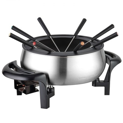Electric Fondue Pot Set for Cheese Chocolate 3 Quart Chocolate Melting