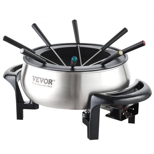 Electric Fondue Pot Set for Cheese Chocolate 3 Quart Chocolate Melting