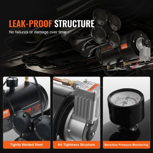 12V Air Compressor with Tank 08 Gallon3 L Train Horn Air Compressor 120