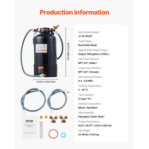 Deionized Water System for Car Wash Premium Water Deionizer For Car Washing