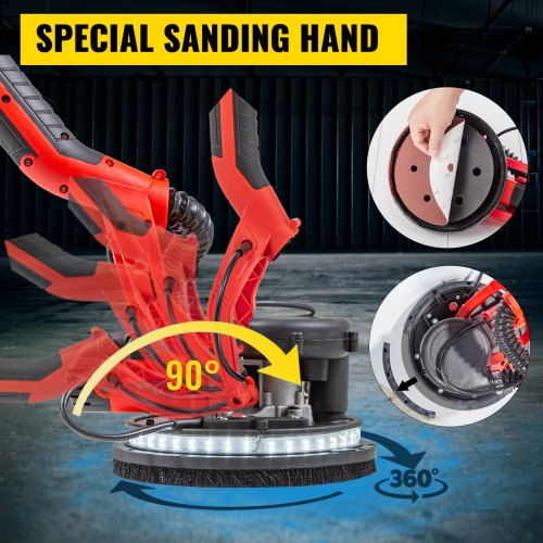 Drywall Sander 850W Electric Drywall Sander Variable Speed 8001750 RPM