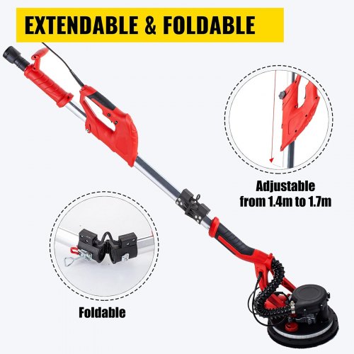 Drywall Sander 850W Electric Drywall Sander Variable Speed 8001750 RPM