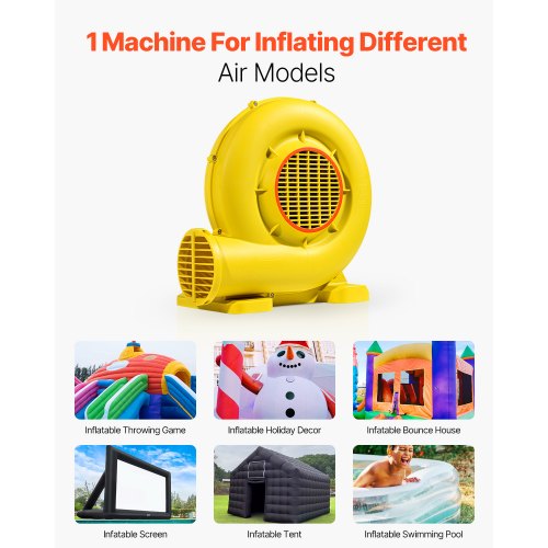 Inflatable Blower 380W450W 05 0.6 HP Bounce House Blower Pump