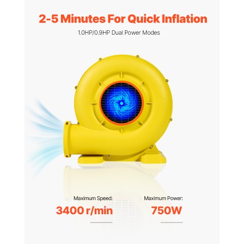 Inflatable Blower 680750W 10HP Bounce House Blower Pump Commercial Air