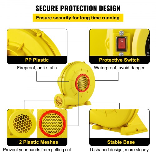 Air Blower 450W 06HP Inflatable Blower Portable and Powerful Bounce House
