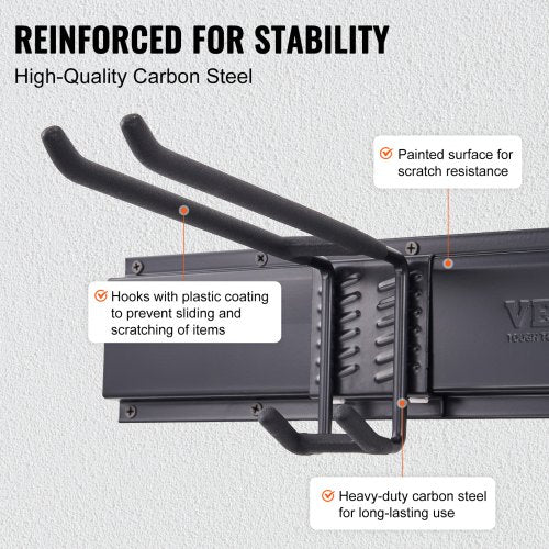 Garage Tool Organizer 800 lbs Max Load Capacity Wall Mount Yard Garden