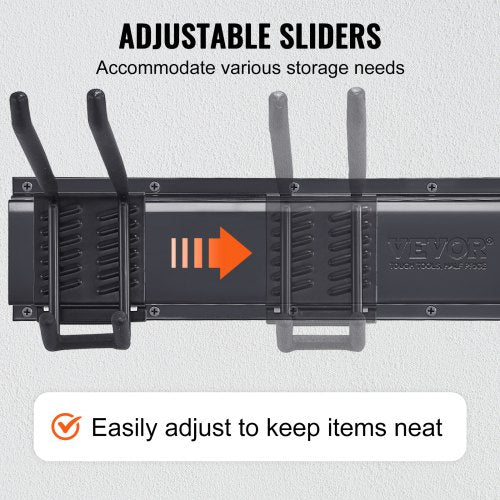 Garage Tool Organizer 800 lbs Max Load Capacity Wall Mount Yard Garden