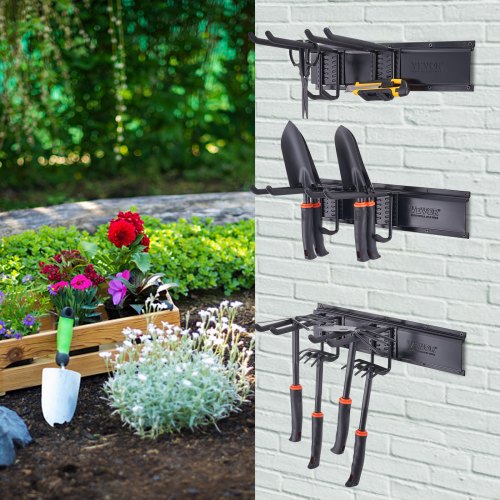 Garage Tool Organizer 800 lbs Max Load Capacity Wall Mount Yard Garden