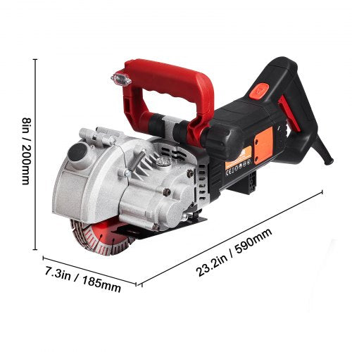 4800W Wall Chaser 38mm15 Cutting WidthWall Groove Cutting Machine