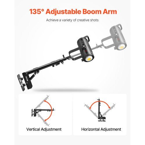 Ring Light Wall Mount Boom Arm 3937 in100 cm Triangle Boom Arm Support