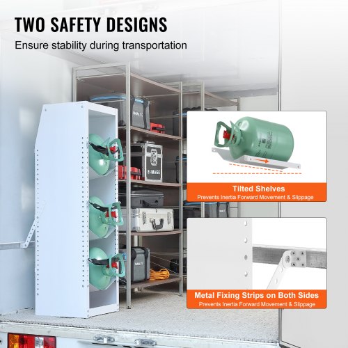 Refrigerant Tank Rack with 3 x 3050lb Bottle Tanks Cylinder Tank Rack