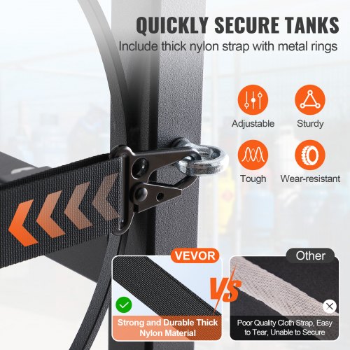 Refrigerant Tank Rack with 3 x 30lbs and Other 3 Small Bottle Tanks