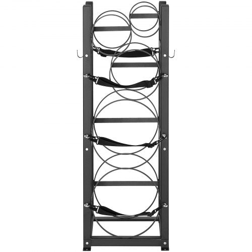Refrigerant Tank Rack with 2 x 30lbs and Other 3 Small Bottle Tanks