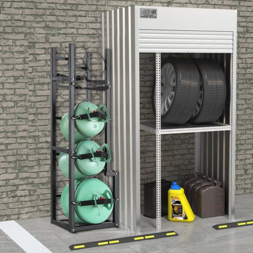 Refrigerant Tank Rack with 1 x 50lb 2 x 30lb and Other 3 Small Bottle
