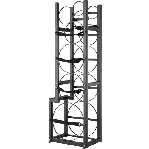 Refrigerant Tank Rack with 1 x 50lb 2 x 30lb and Other 3 Small Bottle