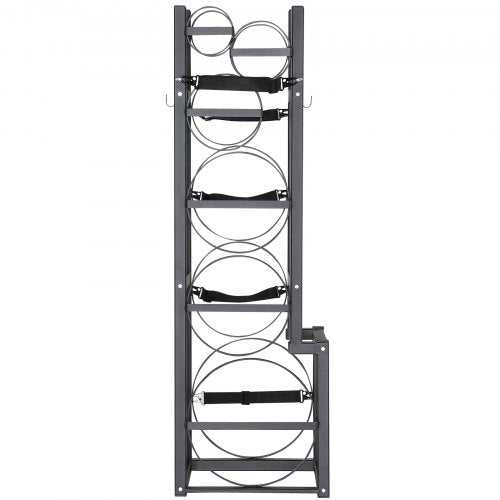 Refrigerant Tank Rack with 1 x 50lb 2 x 30lb and Other 3 Small Bottle