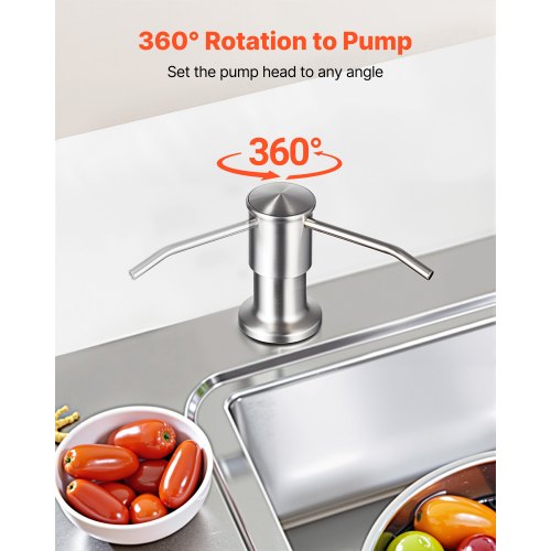 Soap Dispenser for Kitchen Sink Stainless Steel Built in Sink Soap