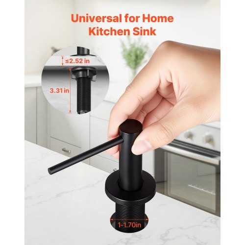 Soap Dispenser for Kitchen Sink Stainless Steel Built in Sink Soap 1