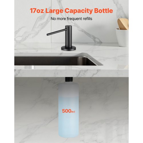 Soap Dispenser for Kitchen Sink Stainless Steel Built in Sink Soap 1